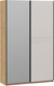 Миниатюра изображения товара Шкаф-купе ТриЯ Оскар Скания Т2 1400 / 268659 (ручка черная/дуб крафт золотой/кашемир/кашемир сатин)
