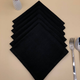 Миниатюра изображения товара Набор сервировочных салфеток ОМурМебель 40x40 (6шт, черный)