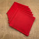 Миниатюра изображения товара Набор сервировочных салфеток ОМурМебель 40x40 (6шт, красный)