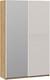 Миниатюра изображения товара Шкаф-купе ТриЯ Оскар Скания Т2 1400 / 268639 (ручка белая/дуб крафт золотой/кашемир/кашемир сатин)