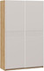 Миниатюра изображения товара Шкаф-купе ТриЯ Оскар Скания Т2 1400 / 268606 (ручка белая/дуб крафт золотой/кашемир/кашемир сатин)