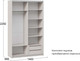 Миниатюра изображения товара Шкаф-купе ТриЯ Оскар Скания Т2 1400 / 268618 (ручка серебро/кашемир/кашемир/кашемир сатин)