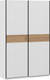 Миниатюра изображения товара Шкаф-купе ТриЯ Оскар Скания Т2 1400 / 268622 (ручка черная/белый снег/белый снег/дуб тортугга)
