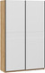 Миниатюра изображения товара Шкаф-купе ТриЯ Оскар Скания Т2 1400 / 268623 (ручка черная/дуб крафт золотой/белый снег/белый матовый)