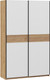 Миниатюра изображения товара Шкаф-купе ТриЯ Оскар Скания Т2 1400 / 268624 (ручка черная/дуб крафт золотой/белый снег/дуб тортугга)