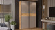 Миниатюра изображения товара Шкаф-купе ТриЯ Оскар Скания Т2 1400 / 268625 (ручка черная/дуб крафт золотой/кашемир/дуб тортугга)