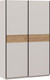 Миниатюра изображения товара Шкаф-купе ТриЯ Оскар Скания Т2 1400 / 268629 (ручка черная/кашемир/кашемир/дуб тортугга)