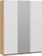Миниатюра изображения товара Шкаф-купе ТриЯ Оскар Скания Т2 1800 / 268702 (ручка белая/дуб крафт золотой/белый снег/белый матовый)