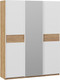 Миниатюра изображения товара Шкаф-купе ТриЯ Оскар Скания Т2 1800 / 268703 (ручка белая/дуб крафт золотой/белый снег/дуб тортугга)