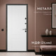 Миниатюра изображения товара Входная дверь Guard Термо MG109 86x205 правая (черное серебро/белый ясень)