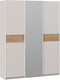 Миниатюра изображения товара Шкаф-купе ТриЯ Оскар Скания Т2 1800 / 268706 (ручка белая/кашемир/кашемир/дуб тортугга)