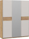 Миниатюра изображения товара Шкаф-купе ТриЯ Оскар Скания Т2 1800 / 268712 (ручка серебро/дуб крафт золотой/кашемир/дуб тортугга)