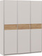 Миниатюра изображения товара Шкаф-купе ТриЯ Оскар Скания Т2 1800 / 268716 (ручка серебро/кашемир/кашемир/дуб тортугга)