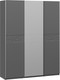 Миниатюра изображения товара Шкаф-купе ТриЯ Оскар Скания Т2 1800 / 268718 (ручка серебро/серый графит/серый графит/графит матовый)