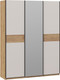 Миниатюра изображения товара Шкаф-купе ТриЯ Оскар Скания Т2 1800 / 268724 (ручка черная/дуб крафт золотой/кашемир/дуб тортугга)