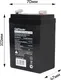 Миниатюра изображения товара Аккумуляторная батарея GoPower LA-445/70 4V 4.5Ah / 00-00017386