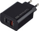 Миниатюра изображения товара Адаптер питания сетевой GoPower GPQC08 1USB+1Type-C 20W QC3.0 / 00-00030975 (черный)