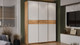 Миниатюра изображения товара Шкаф-купе ТриЯ Оскар Скания Т2 1800 / 268678 (ручка серебро/дуб крафт золотой/белый снег/дуб тортугга)