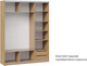 Миниатюра изображения товара Шкаф-купе ТриЯ Оскар Скания Т2 1800 / 268678 (ручка серебро/дуб крафт золотой/белый снег/дуб тортугга)