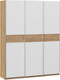 Миниатюра изображения товара Шкаф-купе ТриЯ Оскар Скания Т2 1800 / 268678 (ручка серебро/дуб крафт золотой/белый снег/дуб тортугга)