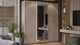 Миниатюра изображения товара Шкаф-купе ТриЯ Оскар Скания Т2 2100 / 268773 (ручка белая/кашемир/кашемир/кашемир сатин)