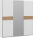 Миниатюра изображения товара Шкаф-купе ТриЯ Оскар Скания Т2 2100 / 268775 (ручка серебро/белый снег/белый снег/дуб тортугга)