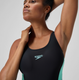 Миниатюра изображения товара Купальник для плавания Speedo Colourblock 2.0 Muscleback 8-00424816243 (р.30, черный/бирюзовый/синий)