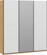 Миниатюра изображения товара Шкаф-купе ТриЯ Оскар Скания Т2 2100 / 268788 (ручка черная/дуб крафт золотой/белый снег/белый матовый)