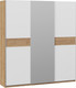 Миниатюра изображения товара Шкаф-купе ТриЯ Оскар Скания Т2 2100 / 268777 (ручка серебро/дуб крафт золотой/белый снег/дуб тортугга)