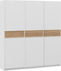 Миниатюра изображения товара Шкаф-купе ТриЯ Оскар Скания Т2 2100 / 268734 (ручка белая/белый снег/белый снег/дуб тортугга)