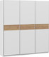 Миниатюра изображения товара Шкаф-купе ТриЯ Оскар Скания Т2 2100 / 268742 (ручка серебро/белый снег/белый снег/дуб тортугга)