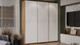 Миниатюра изображения товара Шкаф-купе ТриЯ Оскар Скания Т2 2100 / 268743 (ручка серебро/дуб крафт золотой/белый снег/белый матовый)
