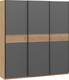 Миниатюра изображения товара Шкаф-купе ТриЯ Оскар Скания Т2 2100 / 268760 ( ручка черная/дуб крафт золотой/серый графит/дуб тортугга)