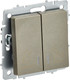 Миниатюра изображения товара Выключатель IEK Brite BR-V20-2-10-K37 (шампань)