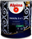 Миниатюра изображения товара Эмаль Alpina По ржавчине 3 в 1. База 1 (2.5л, шелковисто-матовый)