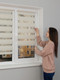 Миниатюра изображения товара Рулонная штора Lm Decor Грация ДН LB 10-09 150x170 (белый лен)