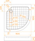 Миниатюра изображения товара Душевой поддон RGW SMC/R W / 57350499-01