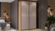 Миниатюра изображения товара Шкаф-купе ТриЯ Оскар Хилтон Т2 1400 / 271058 (ручка черная/дуб крафт золотой/кашемир сатин)