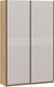 Миниатюра изображения товара Шкаф-купе ТриЯ Оскар Хилтон Т2 1400 / 271058 (ручка черная/дуб крафт золотой/кашемир сатин)