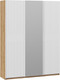 Миниатюра изображения товара Шкаф-купе ТриЯ Оскар Хилтон Т2 1800 / 271096 (ручка белая/дуб крафт золотой/белый матовый)