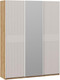 Миниатюра изображения товара Шкаф-купе ТриЯ Оскар Хилтон Т2 1800 / 271097 (ручка белая/дуб крафт золотой/кашемир сатин)