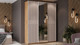 Миниатюра изображения товара Шкаф-купе ТриЯ Оскар Хилтон Т2 1800 / 271097 (ручка белая/дуб крафт золотой/кашемир сатин)