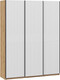 Миниатюра изображения товара Шкаф-купе ТриЯ Оскар Хилтон Т2 1800 / 271089 (ручка черная/дуб крафт золотой/белый матовый)