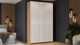 Миниатюра изображения товара Шкаф-купе ТриЯ Оскар Хилтон Т2 1400 / 271046 (ручка белая/дуб крафт золотой/белый матовый)