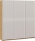 Миниатюра изображения товара Шкаф-купе ТриЯ Оскар Хилтон Т2 2100 / 271114 (ручка белая/дуб крафт золотой/кашемир сатин)