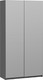 Миниатюра изображения товара Шкаф-купе ТриЯ Оскар Т2 1200 / 271153 (ручка серебро/серый графит)