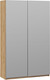 Миниатюра изображения товара Шкаф-купе ТриЯ Оскар Т2 1400 / 271189 (ручка серебро/дуб крафт золотой)