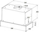Миниатюра изображения товара Вытяжка скрытая ZORG Neve 1260 60 S-GC (белый)
