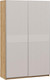 Миниатюра изображения товара Шкаф-купе ТриЯ Оскар Хилтон Т2 1400 / 271052 (ручка серебро/дуб крафт золотой/кашемир сатин)