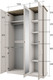 Миниатюра изображения товара Шкаф Anrex Toscana 3DG Z (персидский жемчуг/каньон)